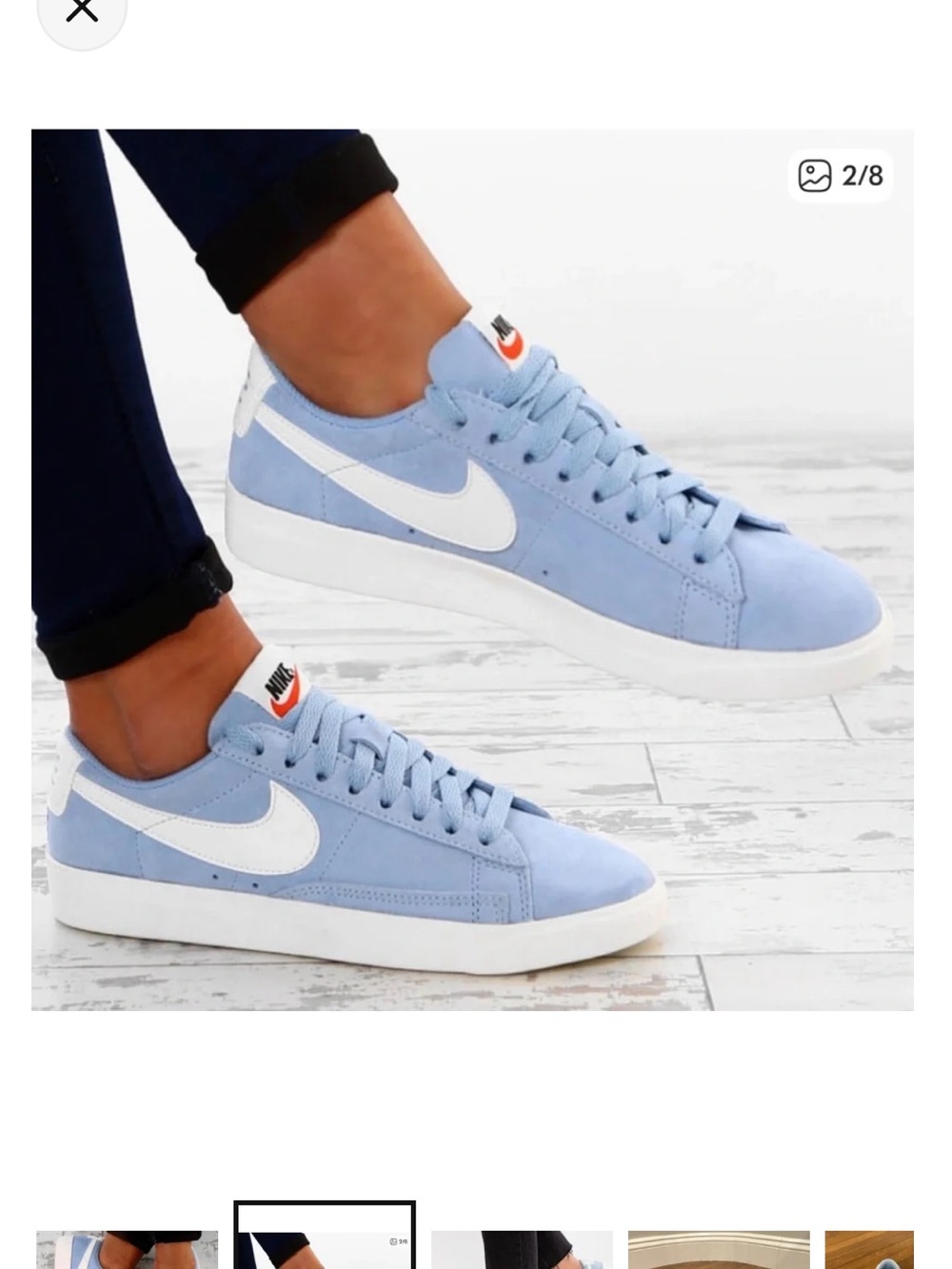Nike Blazer Light Blue Suede Sneakers
Women’s size 9 new - Picture 10 of 10